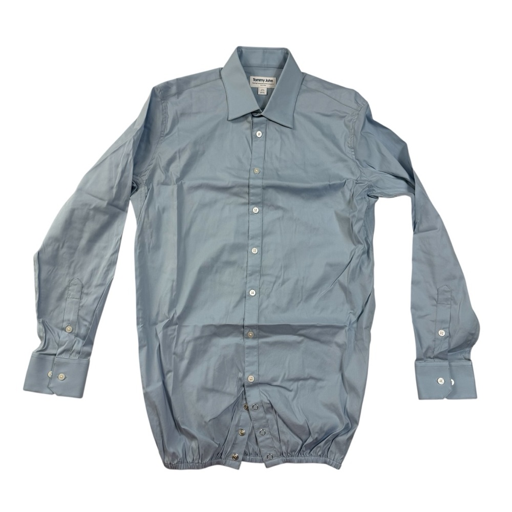 Tommy John Stay-Tucked Dress Shirt – Classic Fit – Light Blue – Size 15.5 32/33